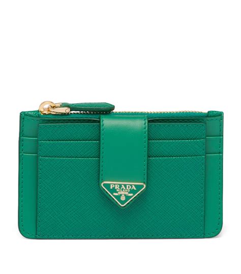 green prada card holder